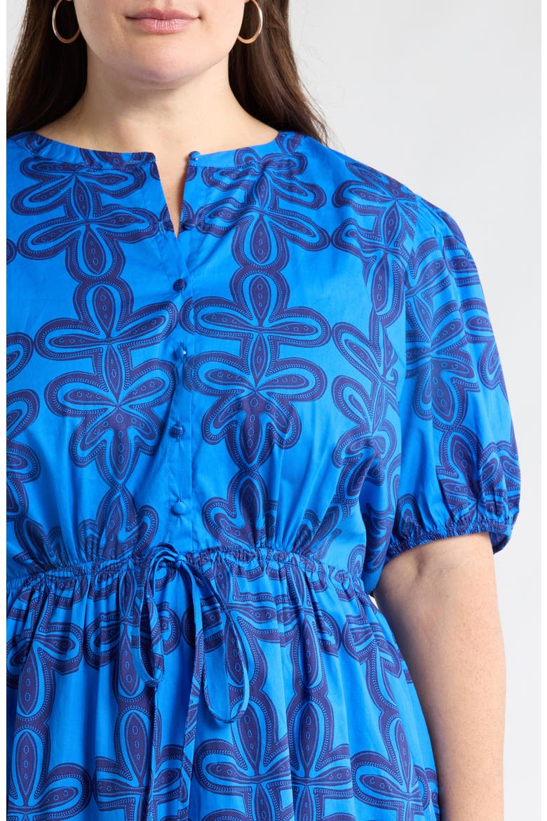 Romery Puff Sleeve Dress, Alternate, color, BLUE-NAVY-MUL