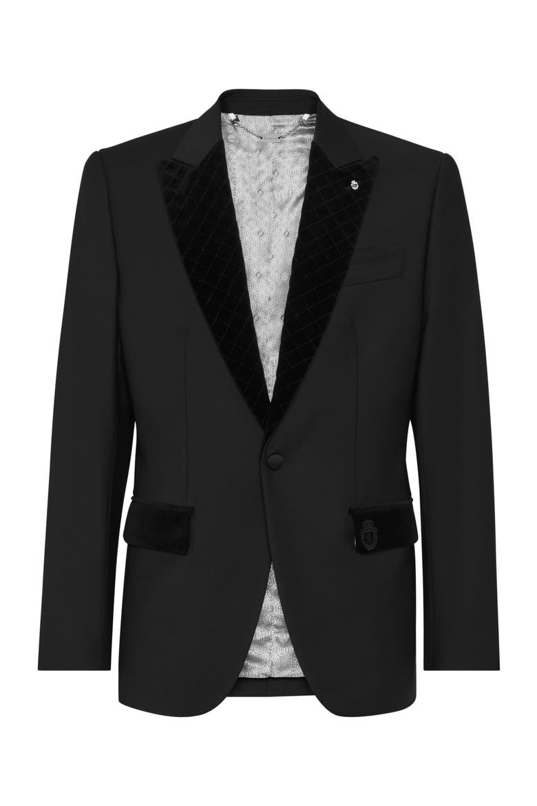 Classic Tailored Blazer Men, Main, color, black