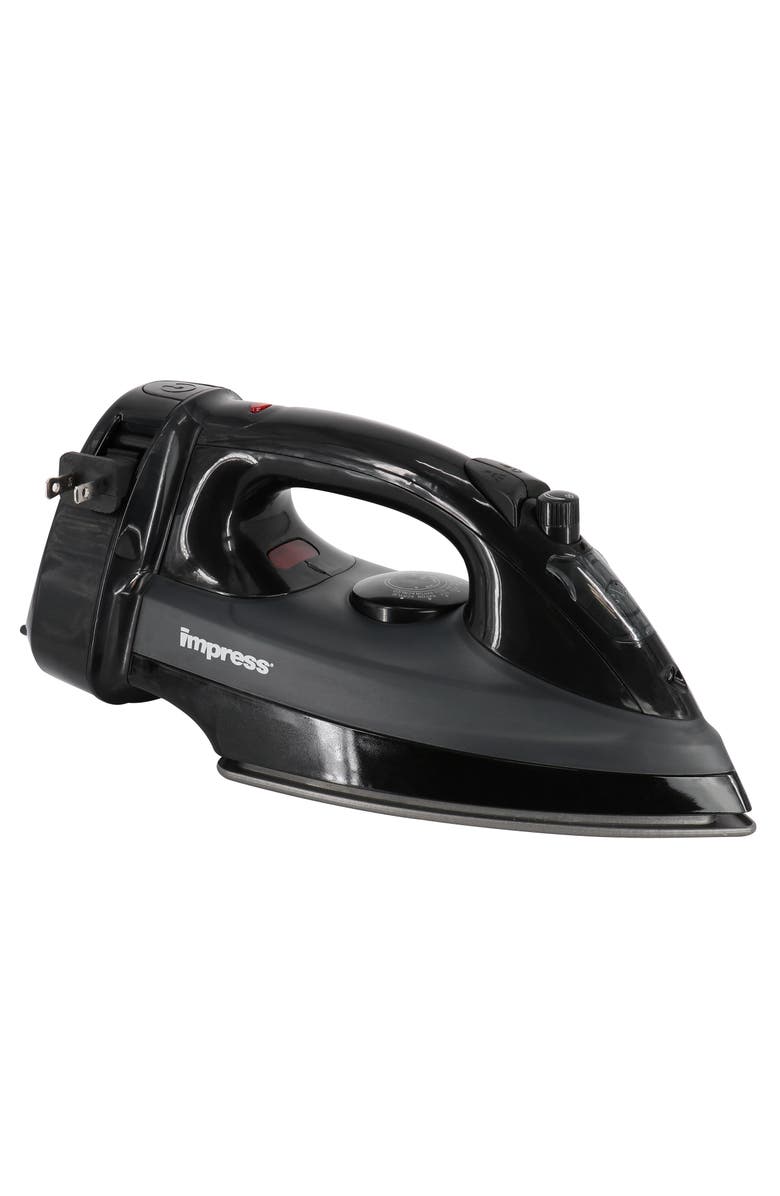 Impress 1200 Watt Cord Winder Garment Iron, Alternate, color, Black