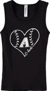 SOFT AS A GRAPE Girls Youth Soft as a Grape Black Arizona Diamondbacks Cotton Tank Top