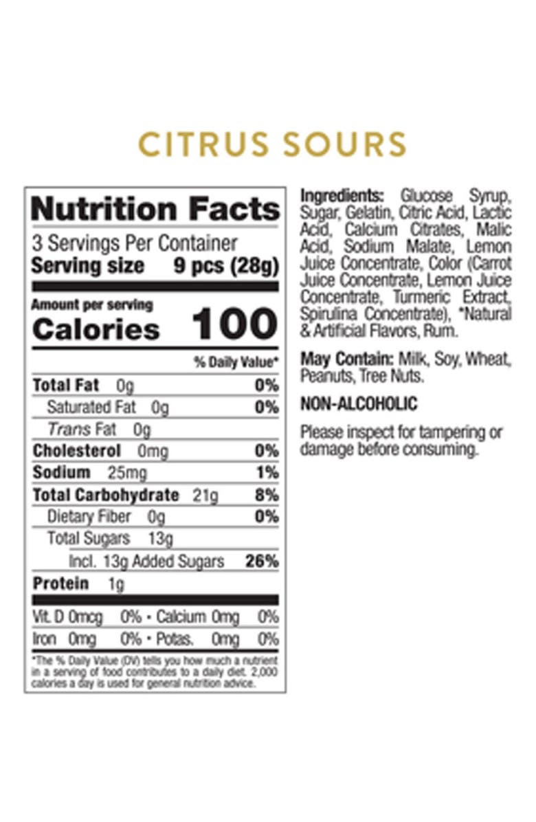 sugarfina Lunar New Year Set of 3 Citrus Sours Candy Cubes, Alternate, color, 