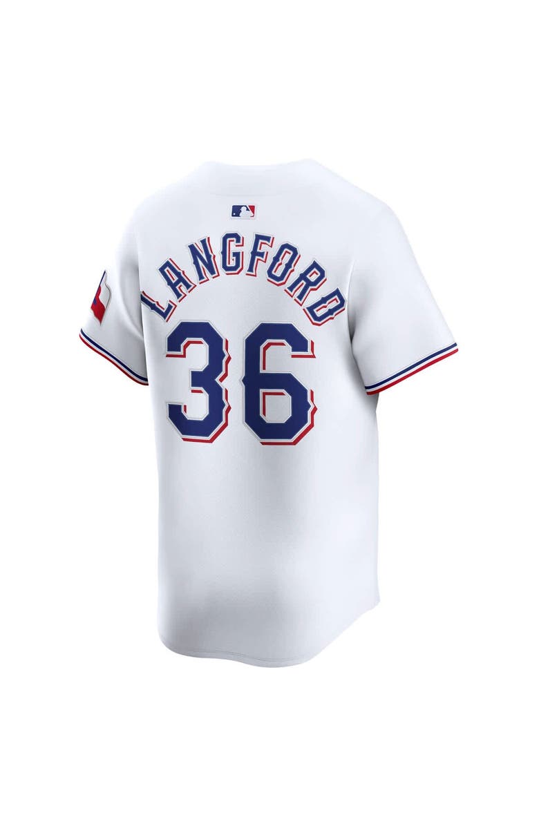 Nike Men's Nike Wyatt Langford White Texas Rangers Home Limited Player Jersey, Alternate, color, 
