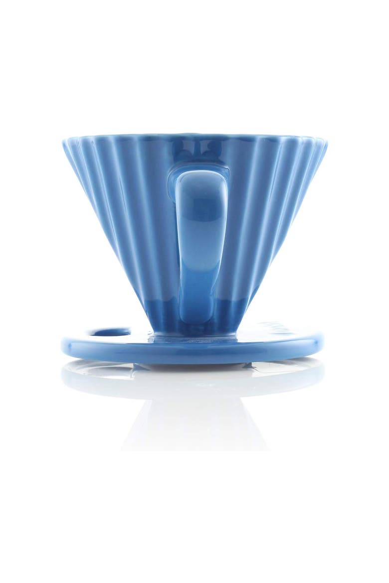 8 ounce Lotus Ceramic Pour Over Coffee Filter, Alternate, color, Blue Cove