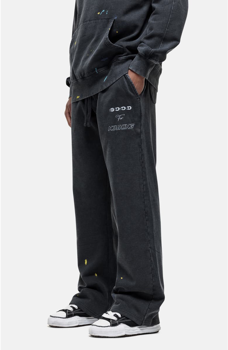 Good For Nothing Nevada Black Paint Baggy Jogger, Alternate, color, Black