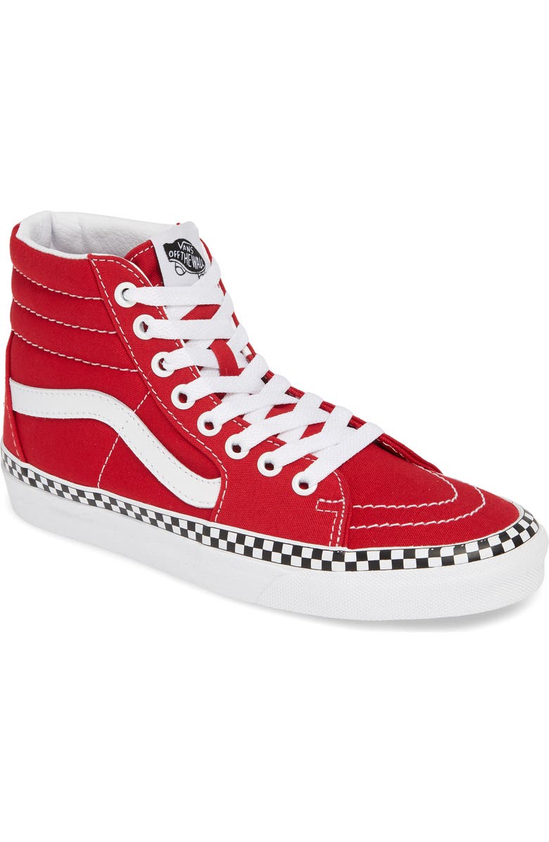 Vans Sk8-Hi Check Foxing Sneaker, Main, color,