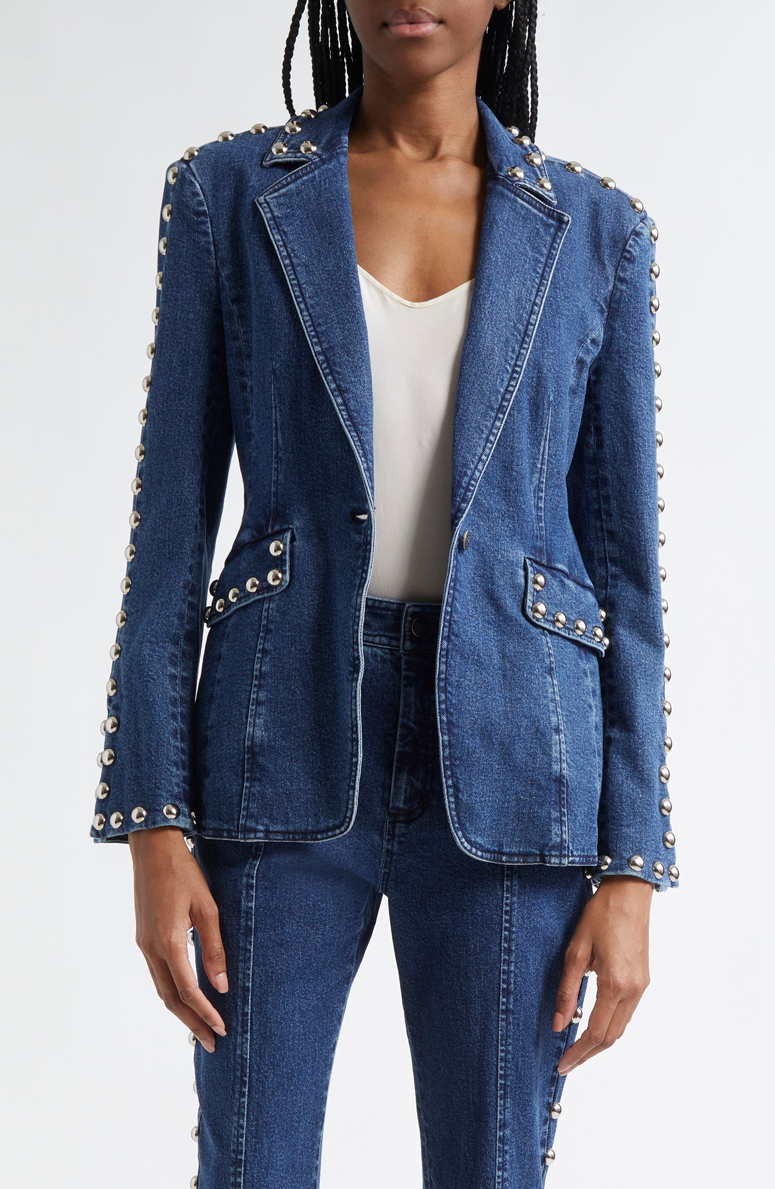 Cinq à Sept Milly Studded Denim Jacket