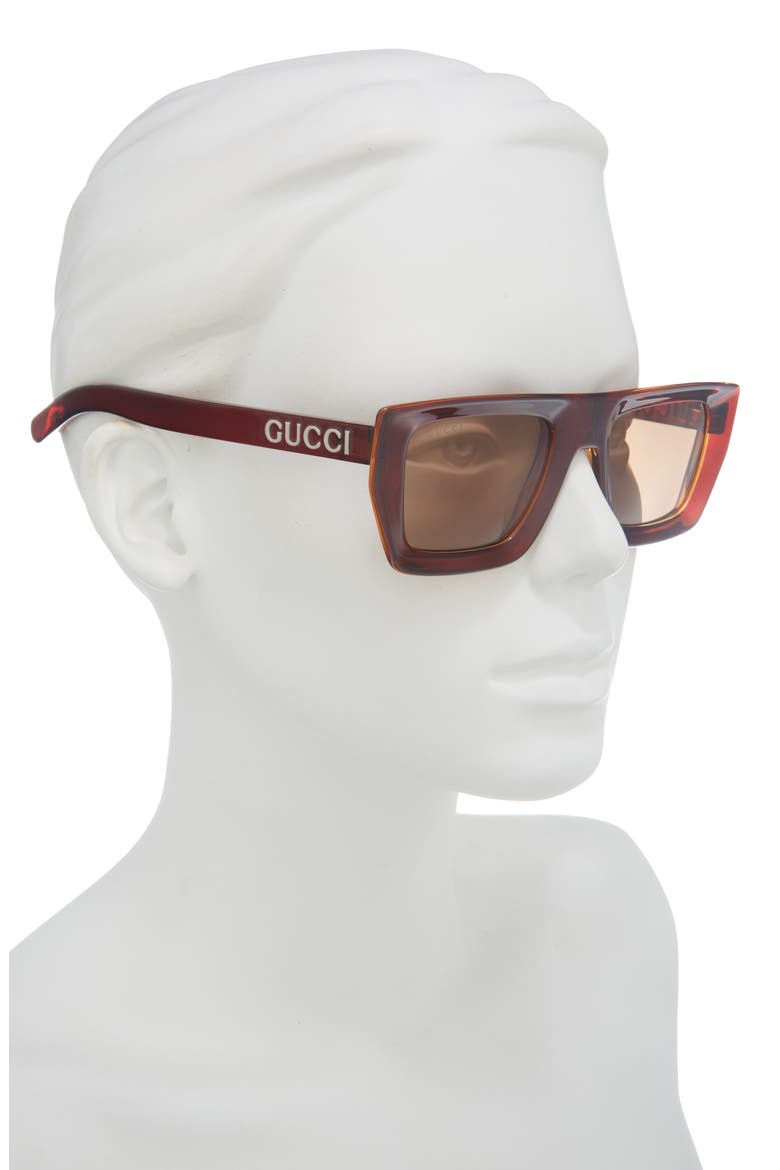 Square Sunglasses, Alternate, color, BROWN BROWN BROWN
