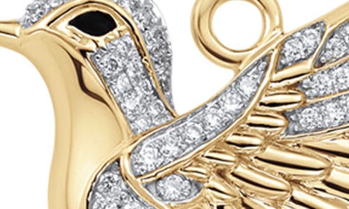 Sara Weinstock Hummingbird Pendant In Yellow Gold