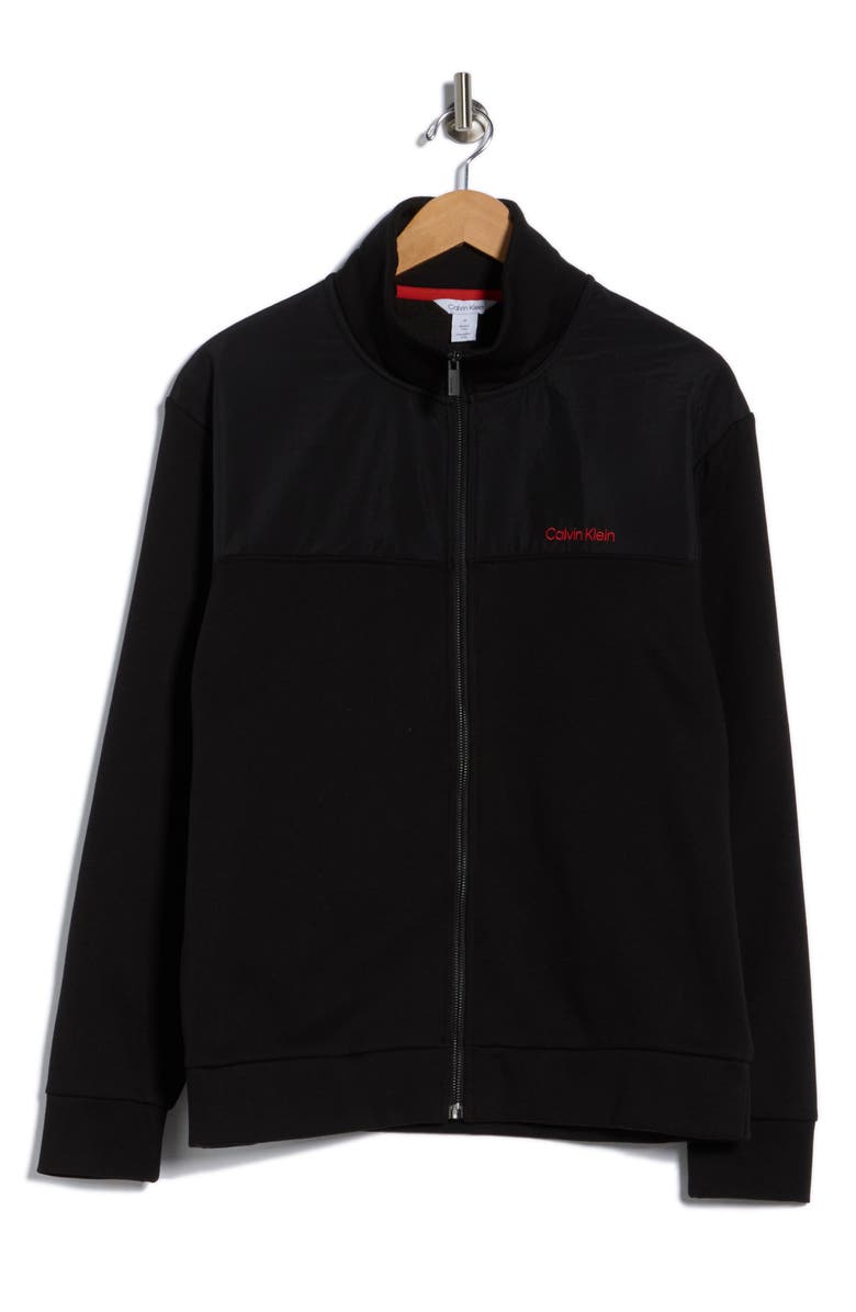 Calvin Klein Zip Jacket, Alternate, color, Black