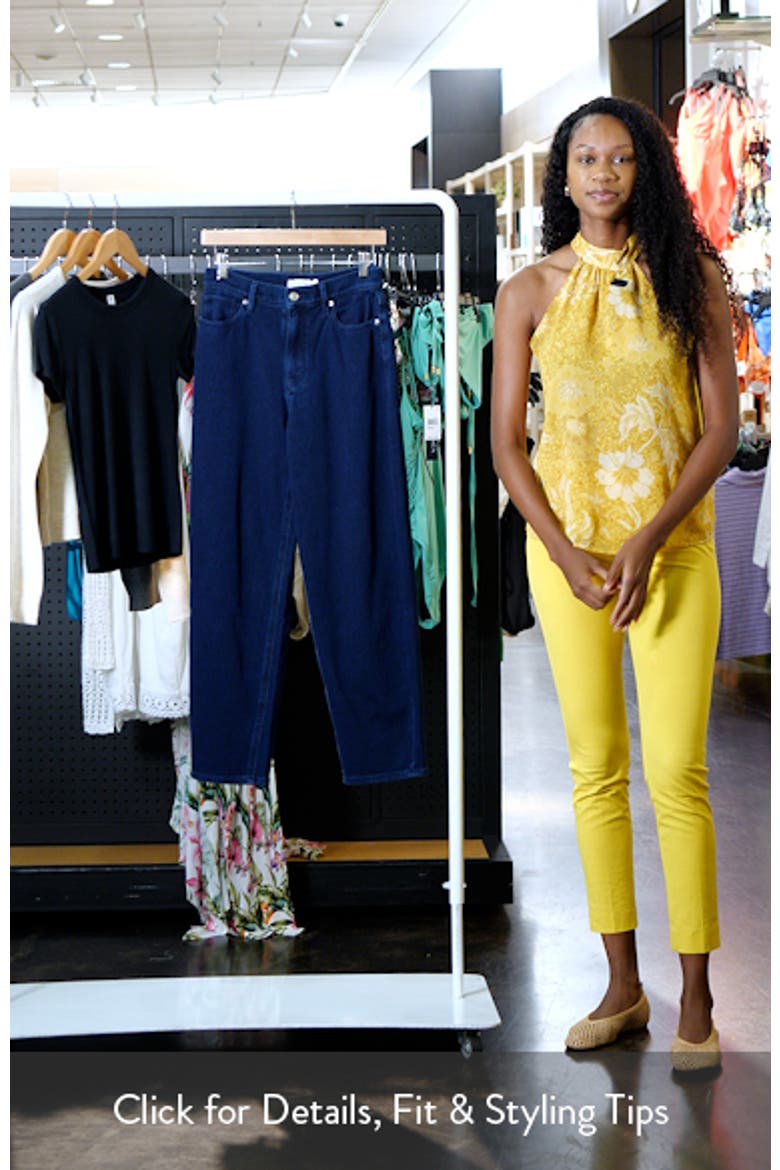 Jeanius Barrel Leg Faux Denim Terry Sweatpants video