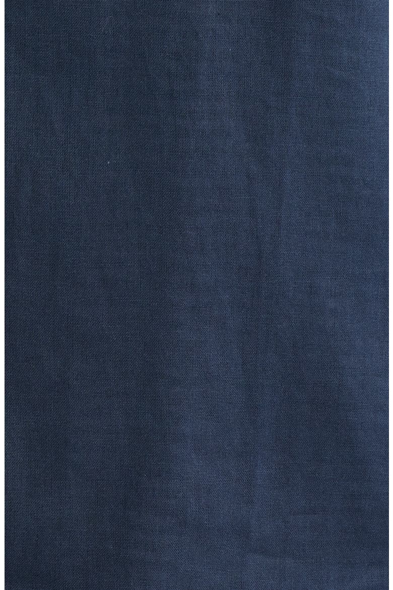 Relaxed Fit Linen Camp Shirt, Alternate, color, TRUE NAVY