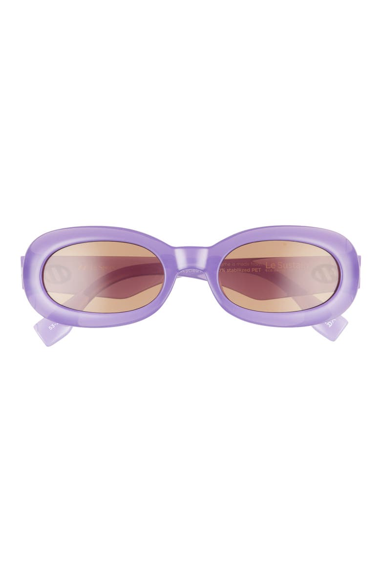 Outta Trash 53mm Oval Sunglasses, Main, color, WISTERIA