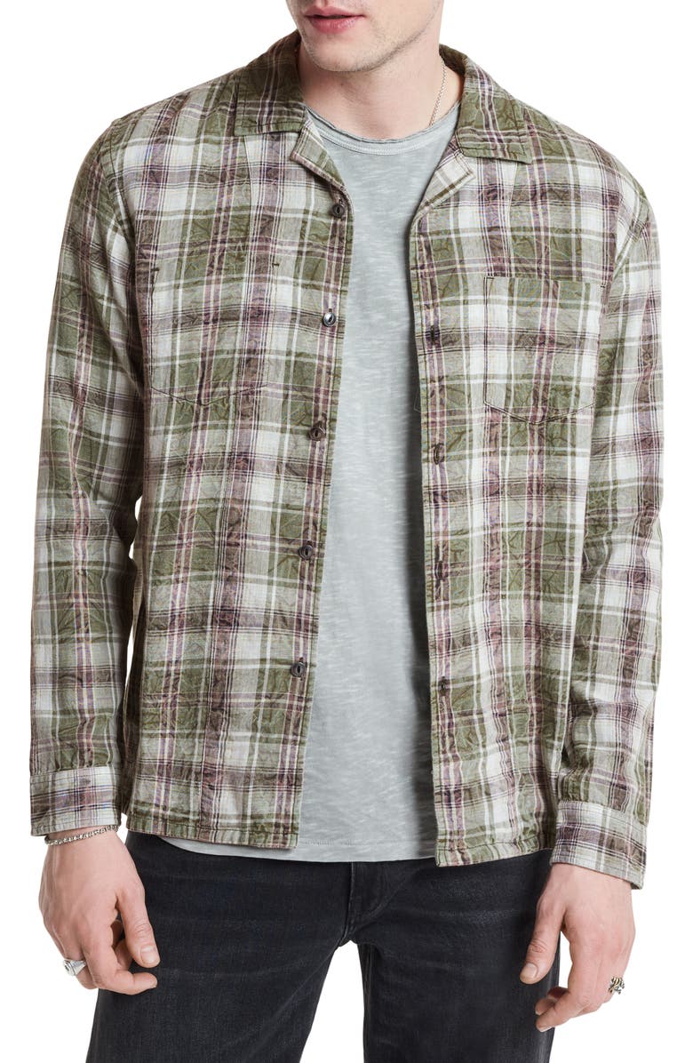 John Varvatos Stanton Reversible Long Sleeve Button-Up Shirt, Main, color, 