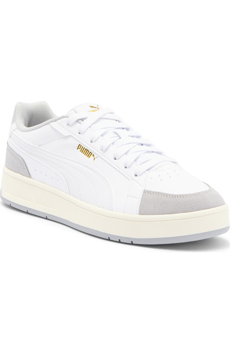 PUMA Court Classico Sport Sneaker, Main, color, Puma White-Puma White-Gray