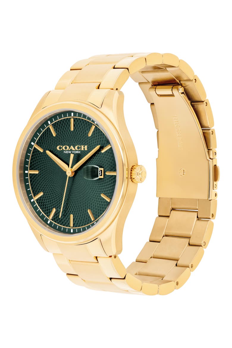 Oliver Bracelet Watch, 41mm, Alternate, color, GREEN