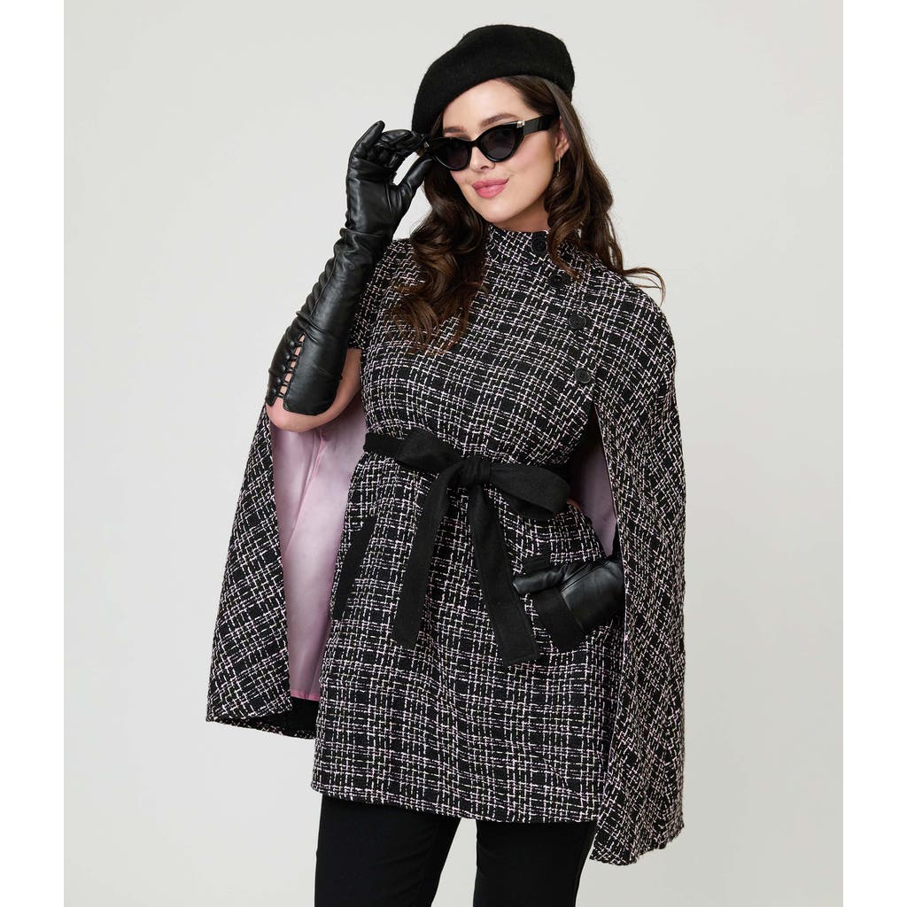 Smak Parlour Savile Row Cape Coat In Black
