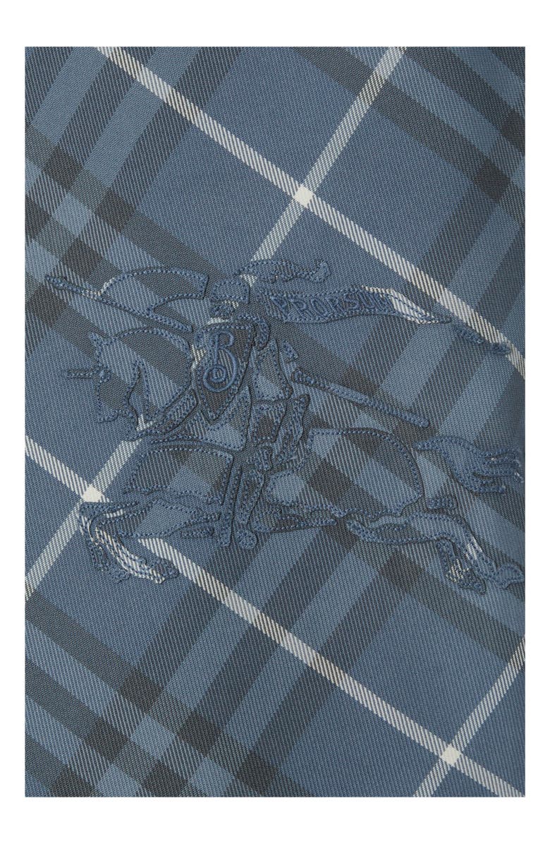 Burberry Cropped Reversible Check Hooded Jacket, Alternate, color, Pewter