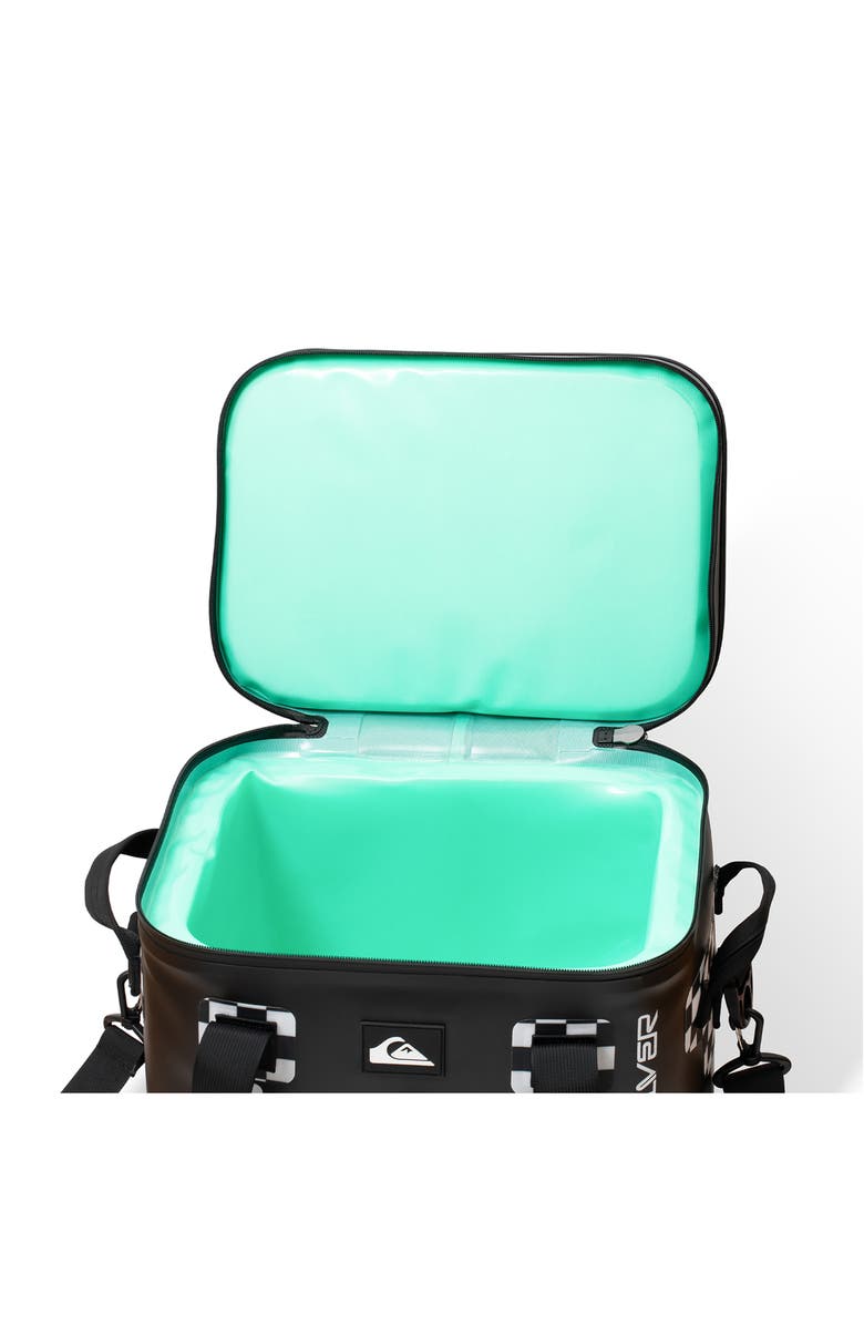 Quiksilver Shoreline 20L Multi-Layer Insulated Box Cooler with Bottle Opener, Alternate, color, Original Checkered