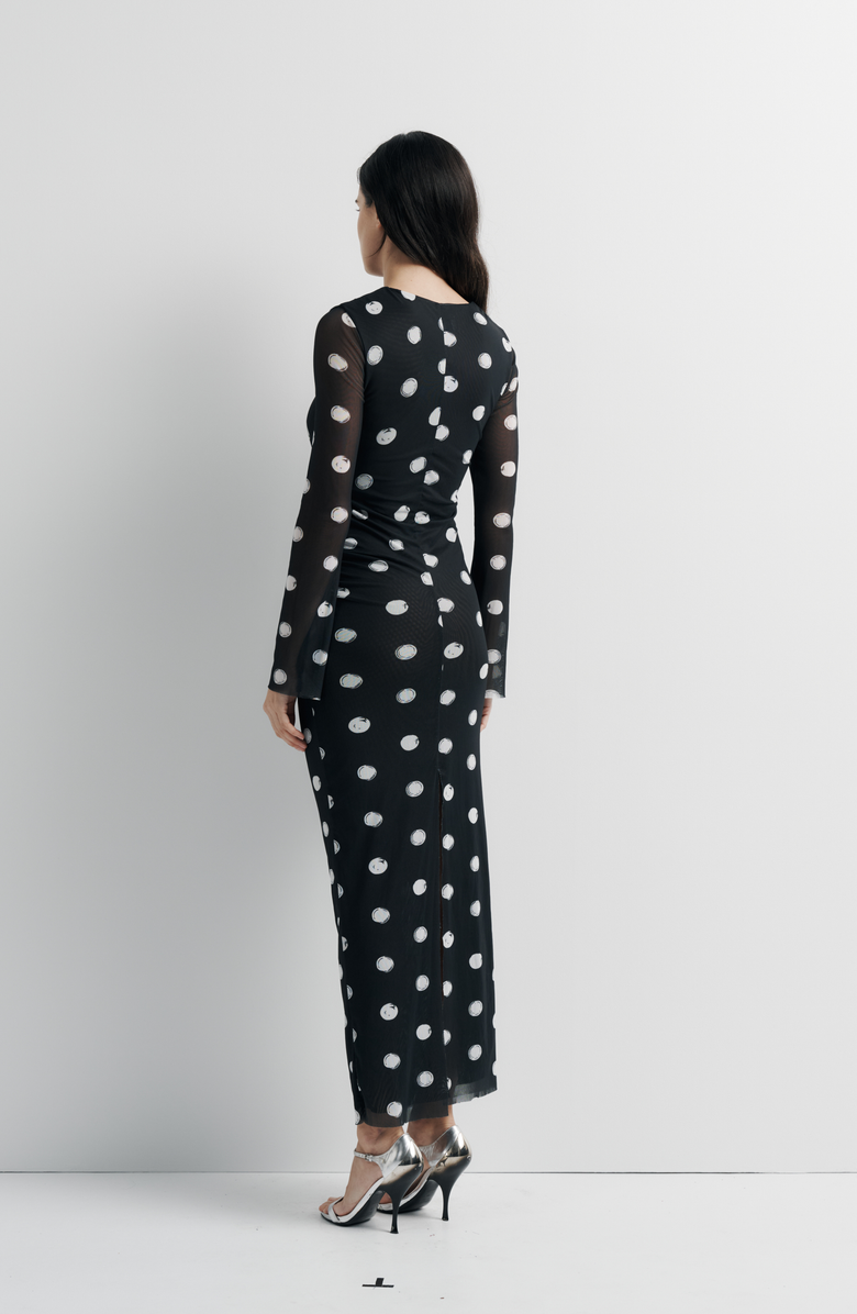 Romy Clara Mesh Dress, Alternate, color, Spot