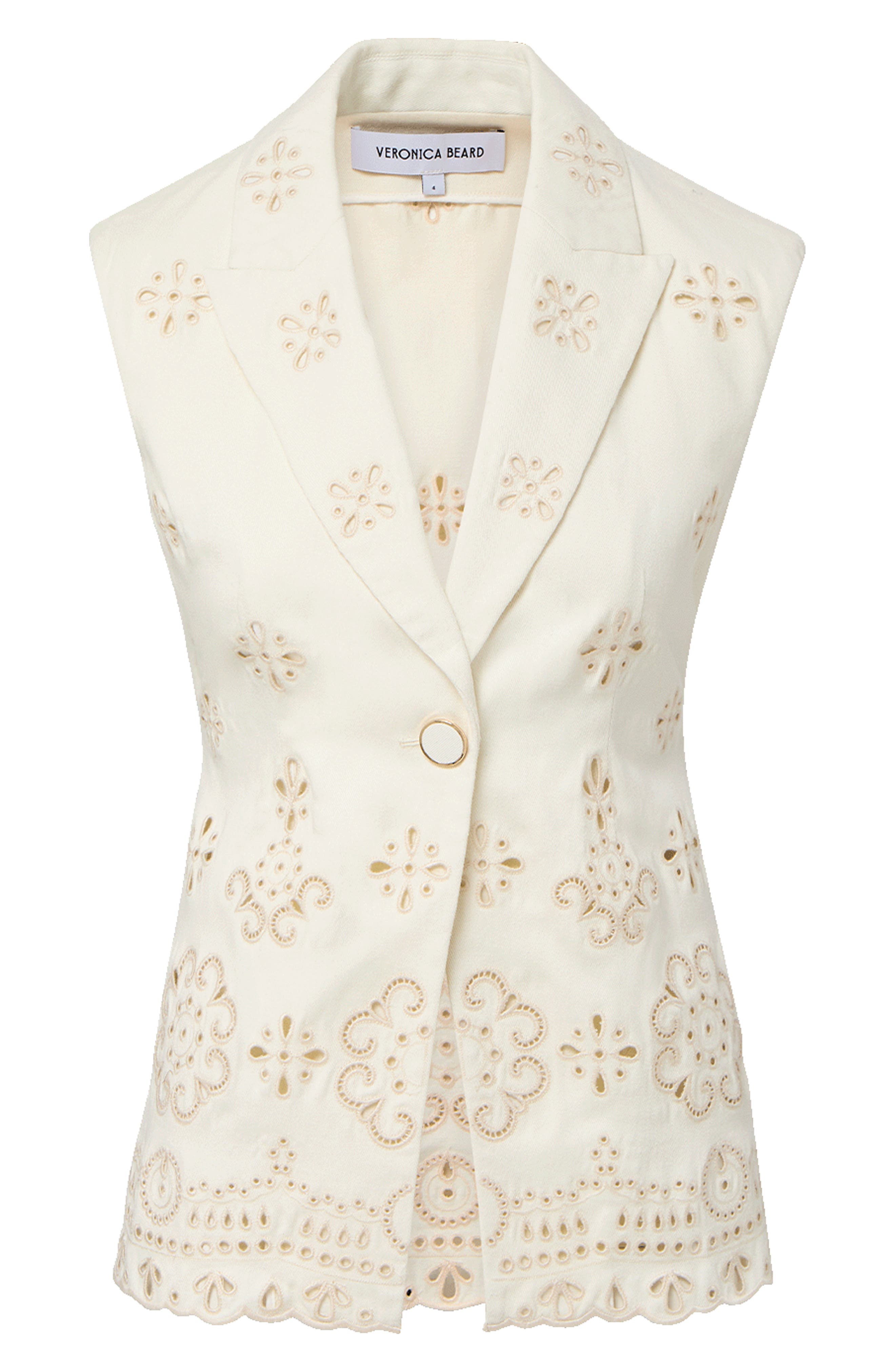 Женские Veronica Beard Townes Eyelet Vest — фото 4