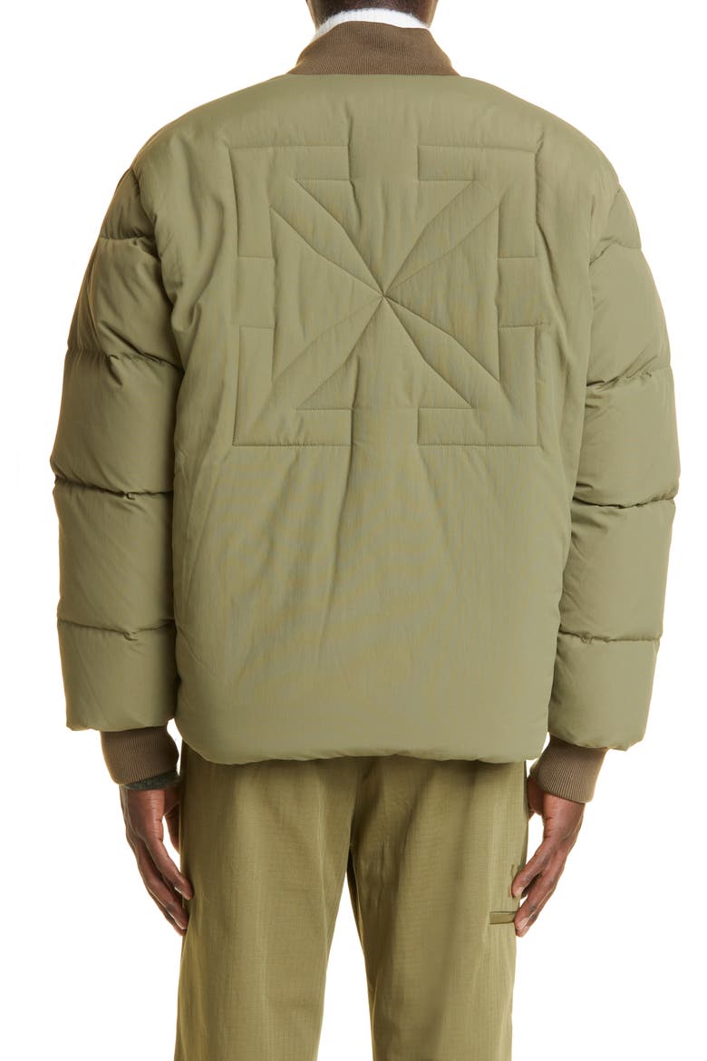 Arrows Down Puffer Jacket, Alternate, color, GREEN GREEN
