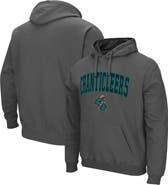 COLOSSEUM Men's Colosseum Charcoal Coastal Carolina Chanticleers Arch and Logo Pullover Hoodie