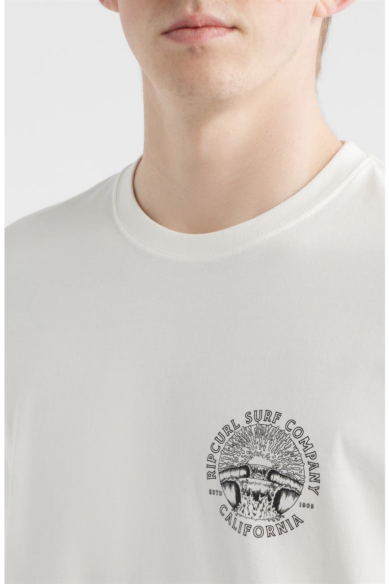 Sunrise Logo Cotton T-Shirt, Alternate, color, CALIFORNIA BONE