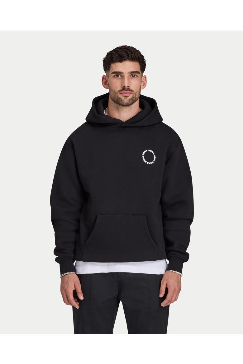 Motion Long Sleeve Oversized Hoodie, Main, color, Black