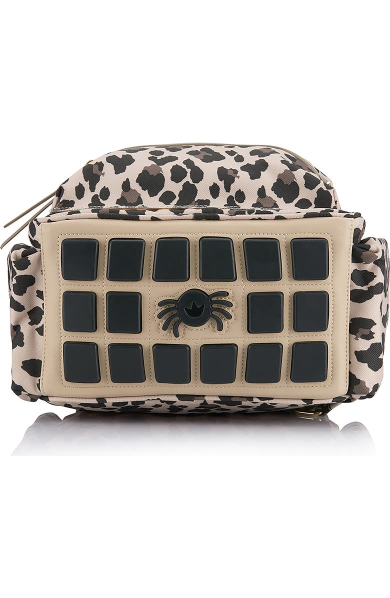 Itzy Ritzy Mini Leopard Faux Leather Diaper Backpack, Alternate, color,