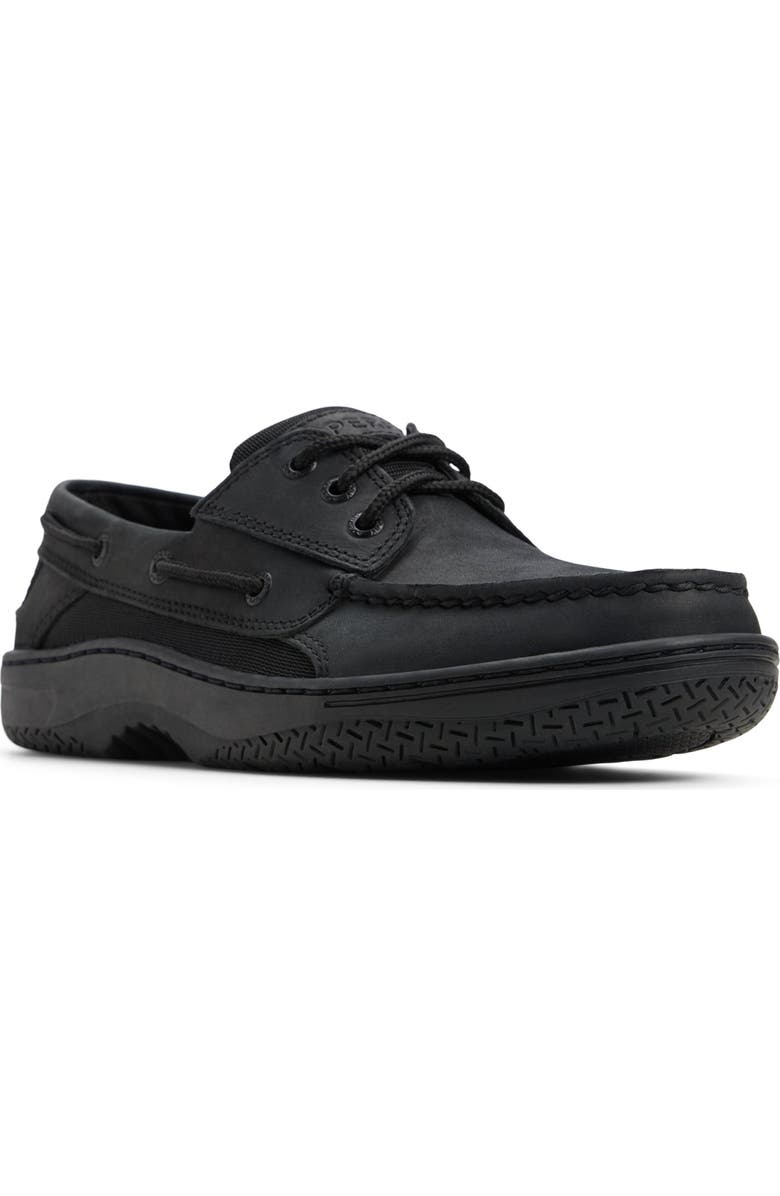 Sperry Billfish<sup>™</sup> 3-Eye Boat Shoe, Main, color, Black