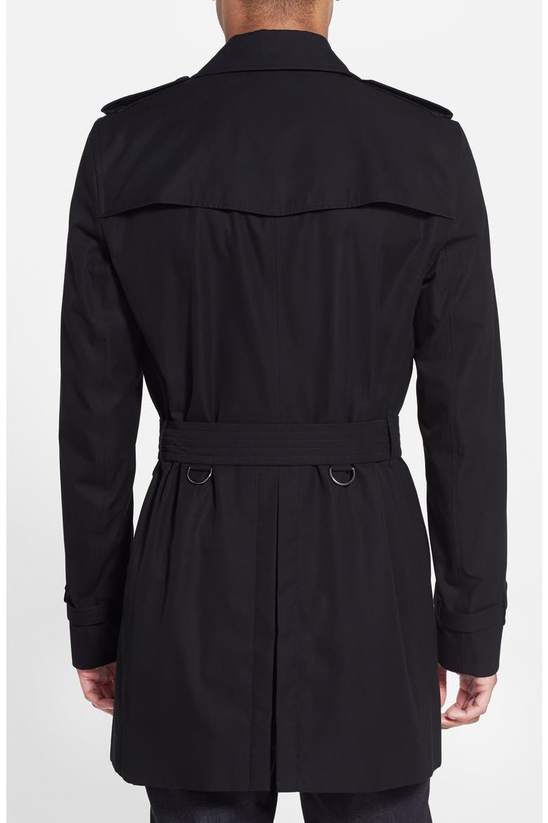 Kensington Double Breasted Trench Coat, Alternate, color, BLACK-NEW