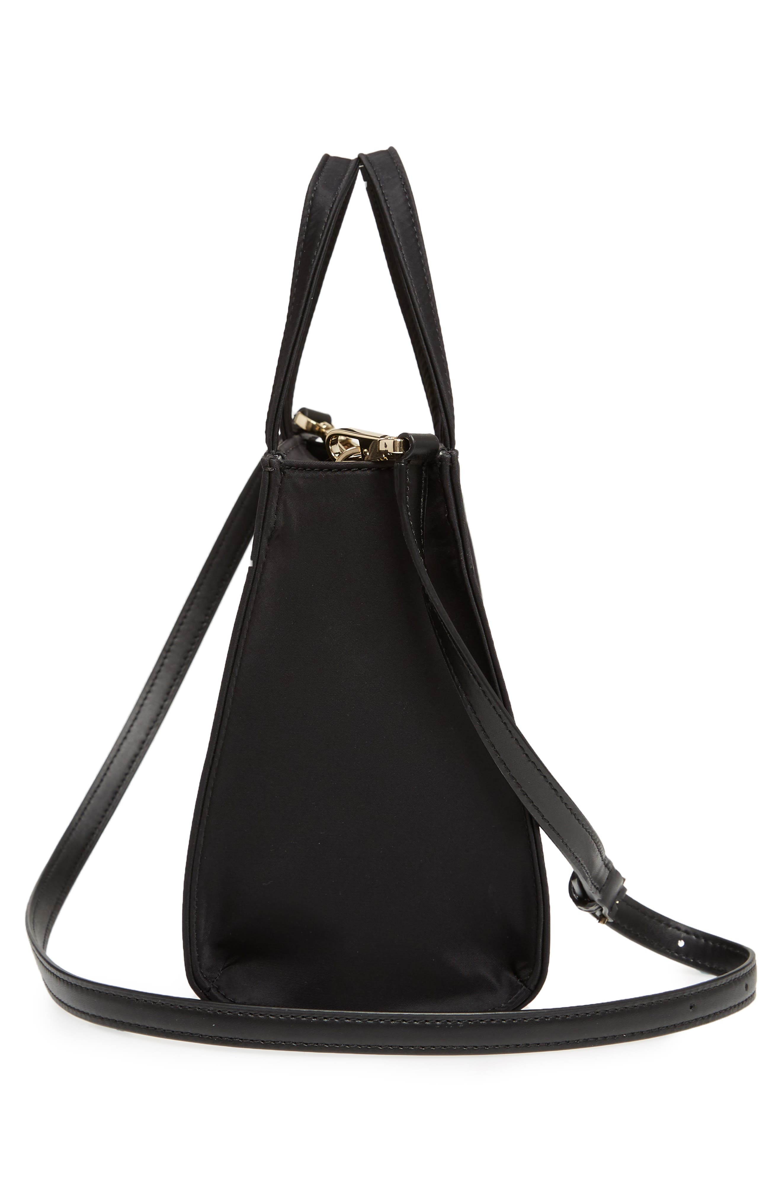 watson lane – sam nylon satchel, Alternate, color, BLACK