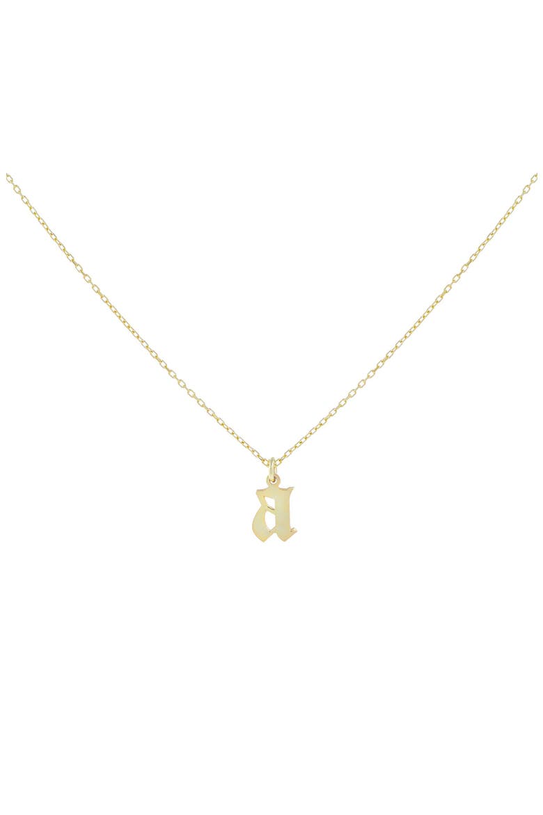 Adina's Jewels Gothic Initial Necklace, Main, color, GOLD