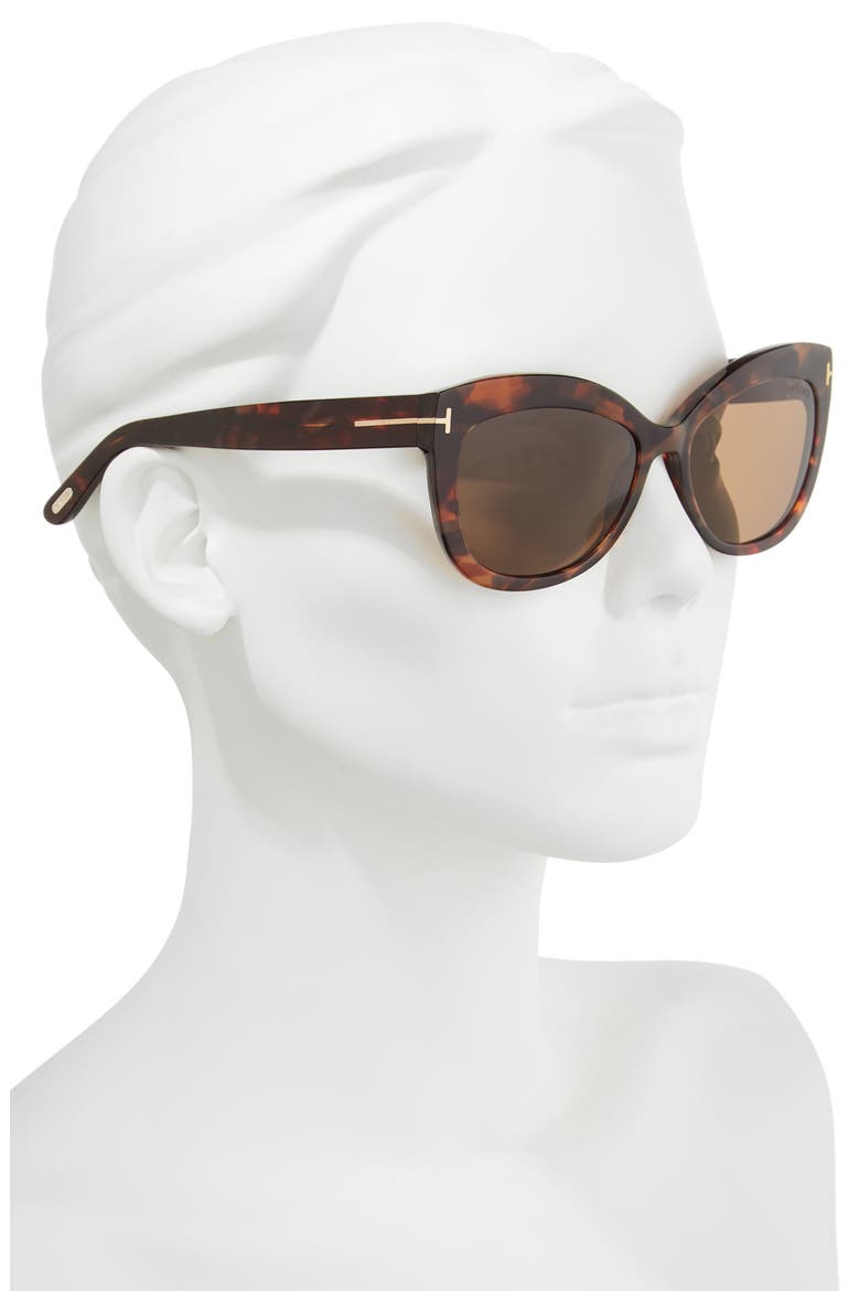 Alistair 56mm Gradient Sunglasses, Alternate, color, RED HAVANA / BROWN POLARIZED