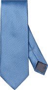 Eton Light Blue Textured Solid Silk Tie