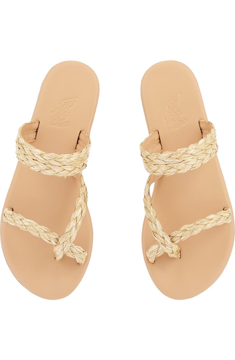 Ancient Greek Sandals Daphnae Raffia Sandal, Alternate, color, Natural