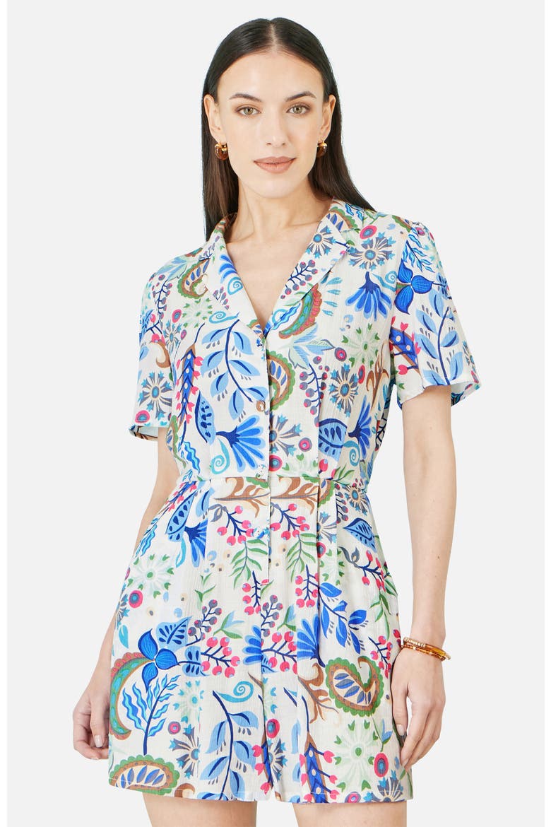 Paisley Retro Print Playsuit, Alternate, color, Multi