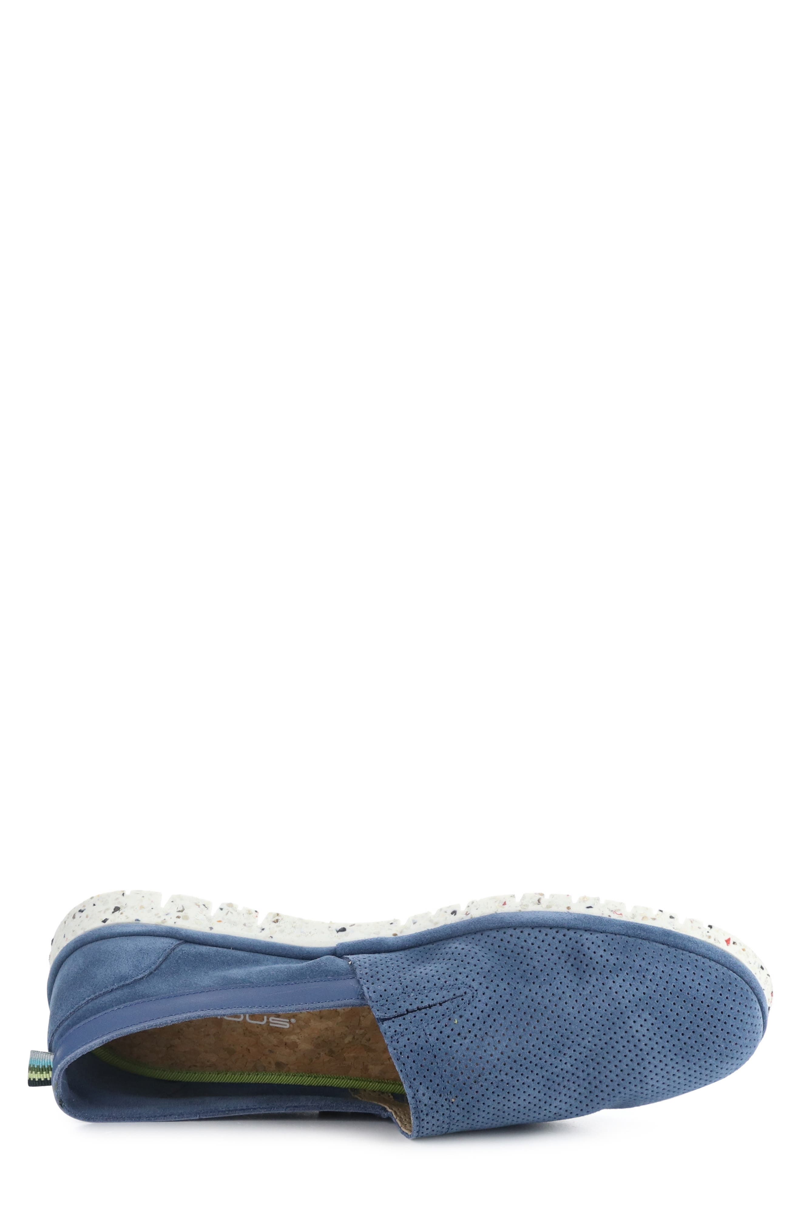 Ambitious 11162 Perforated Loafer, Alternate, color, Jeans Suede