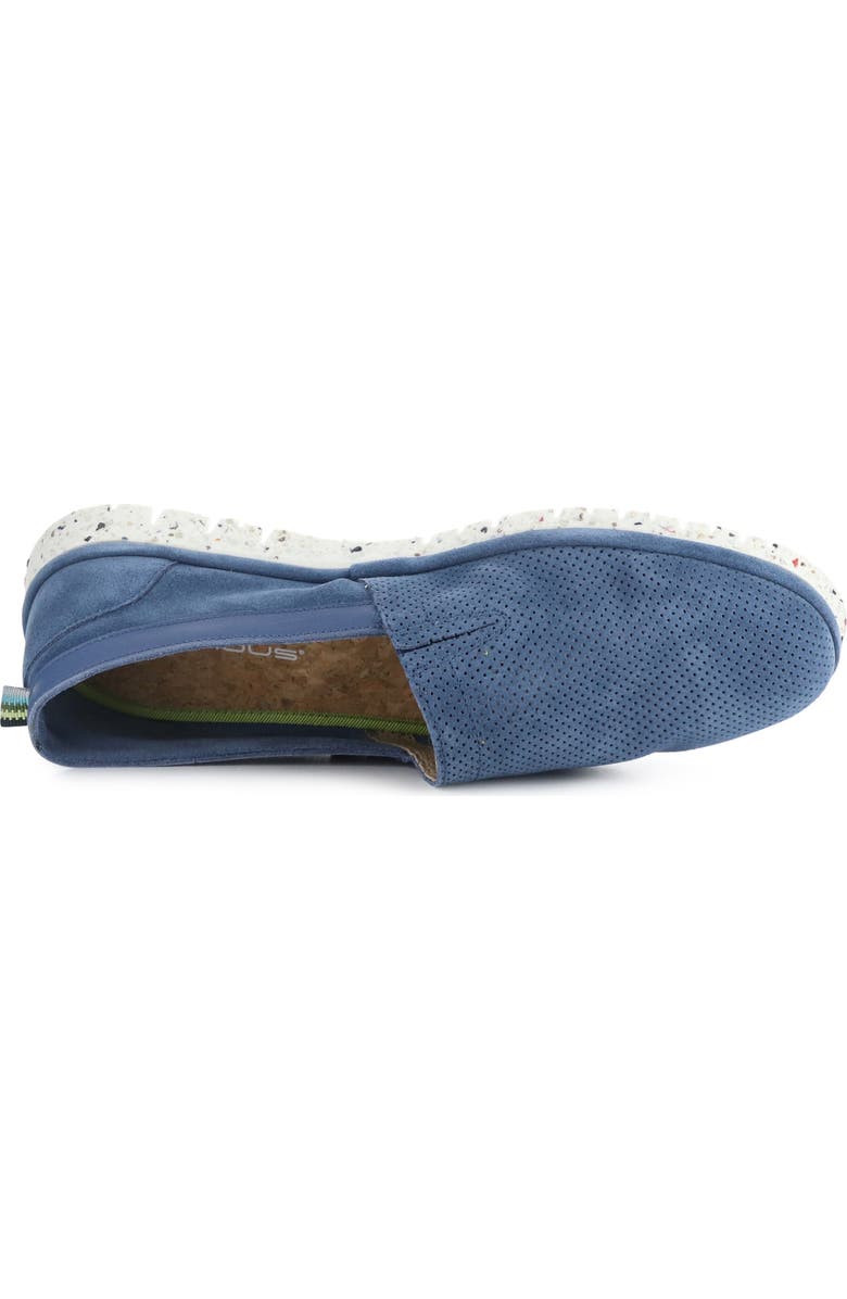 Ambitious 11162 Perforated Loafer, Alternate, color, Jeans Suede