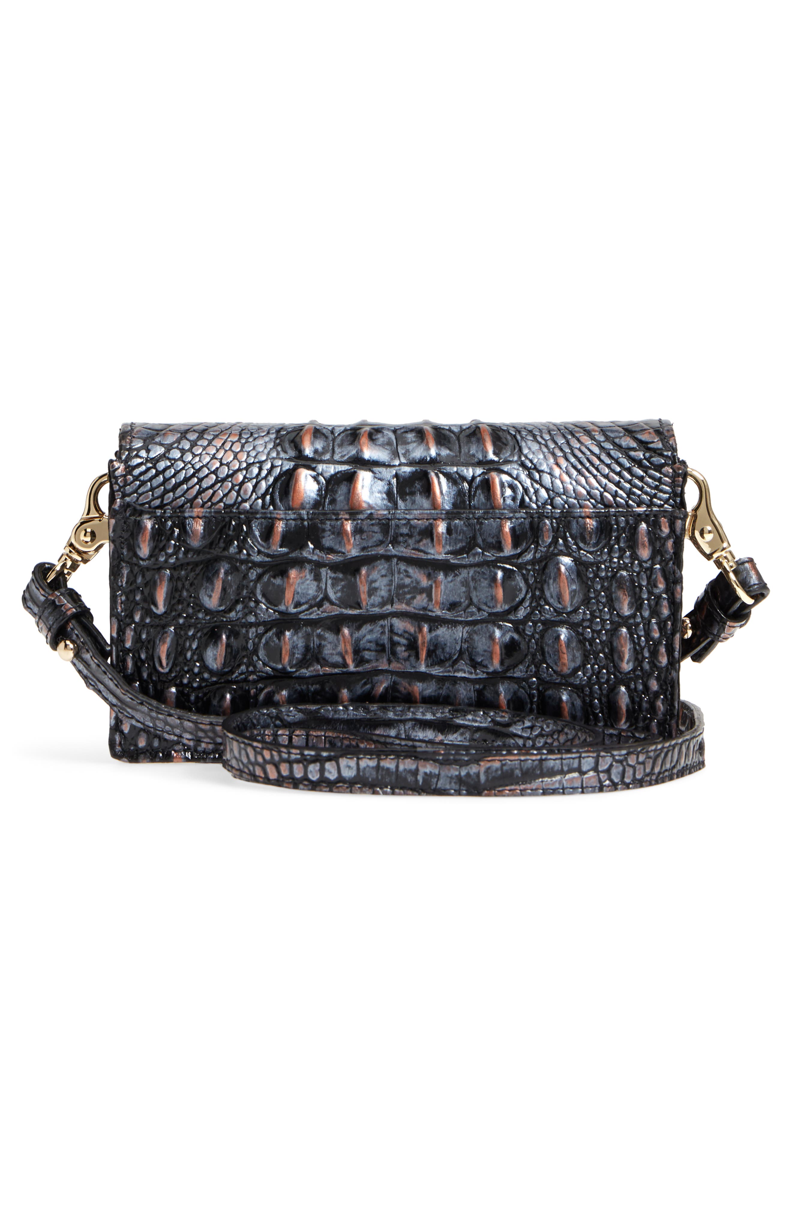 Brahmin Nadia Croc Embossed Leather Crossbody Bag, Alternate, color, 