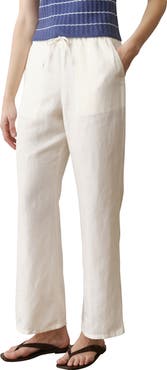 Marine Layer Drawstring Linen Blend Pants