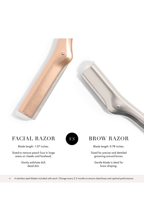 Tweezerman Rose Gold Facial Razor In No Color