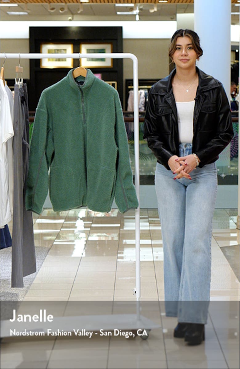 Borg Half Zip Fleece Sweatshirt, sales video thumbnail