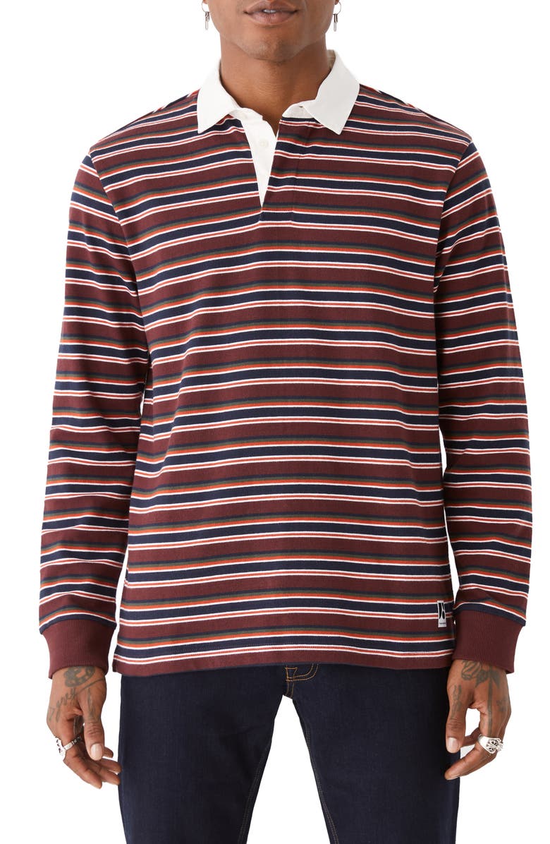Frank And Oak Stripe Rugby Polo, Main, color, 