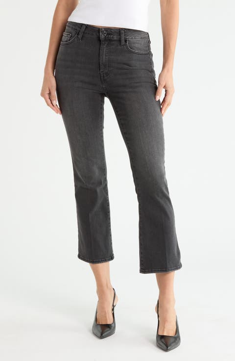 Le Crop Mini Boot High Waist Crop Mini Bootcut Jeans