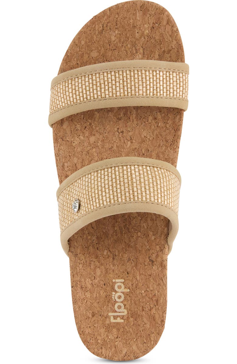 FLOOPI Knit Platform Slide Sandal, Alternate, color, Taupe