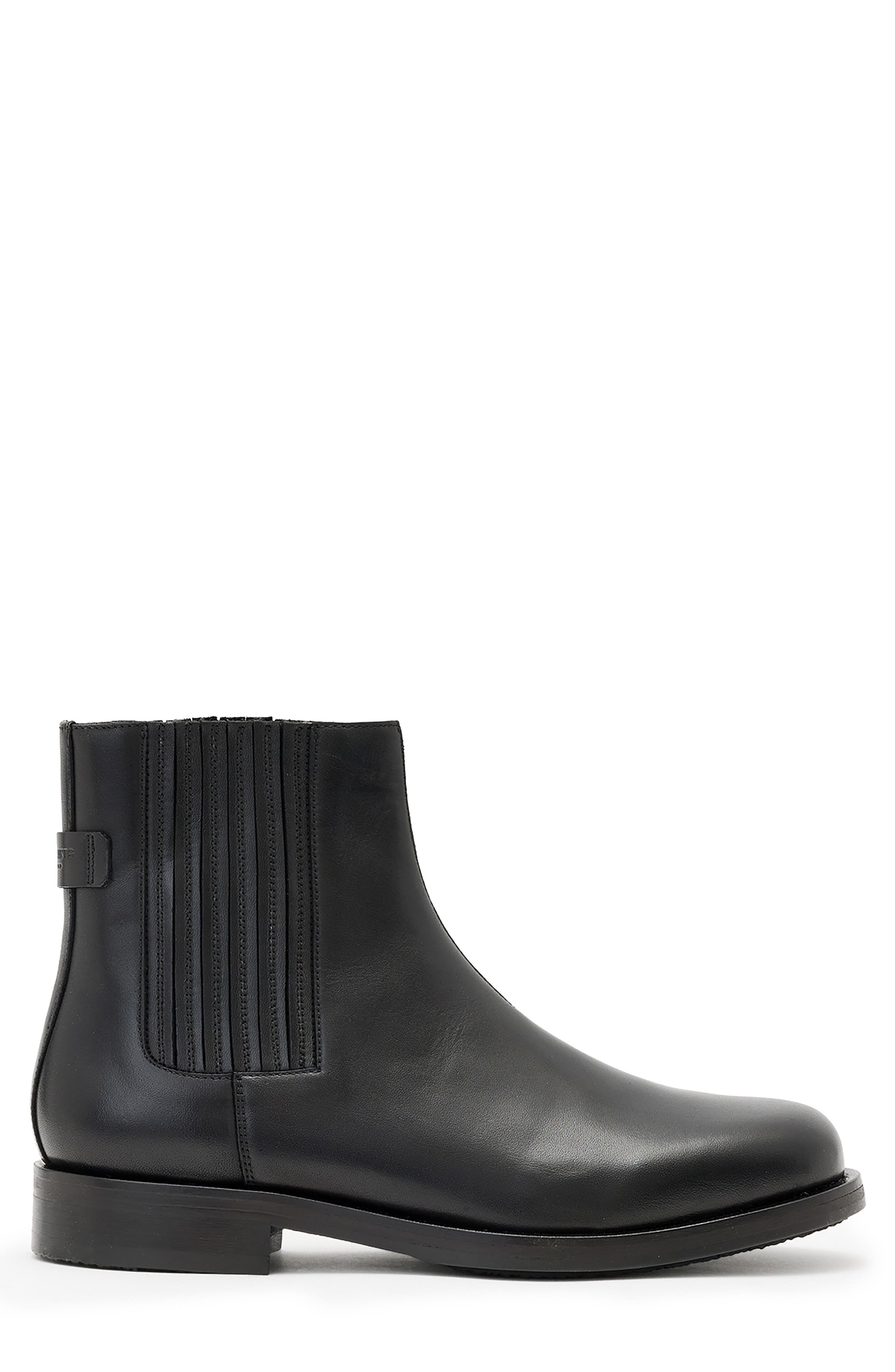 AllSaints Bloom Chelsea Boot, Alternate, color, Black