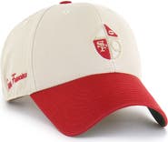 '47 Men's '47 Cream/Scarlet San Francisco 49ers Fairfield MVP Throwback Adjustable Hat