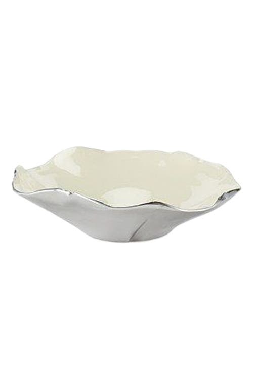 Lunares Ruffled Bowl Oyster In Gold