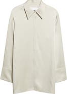 Jil Sander Fluid Satin Button-Up Shirt